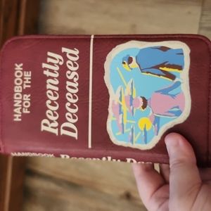 Beetleguese handbook for the recently deceased wristlet wallet